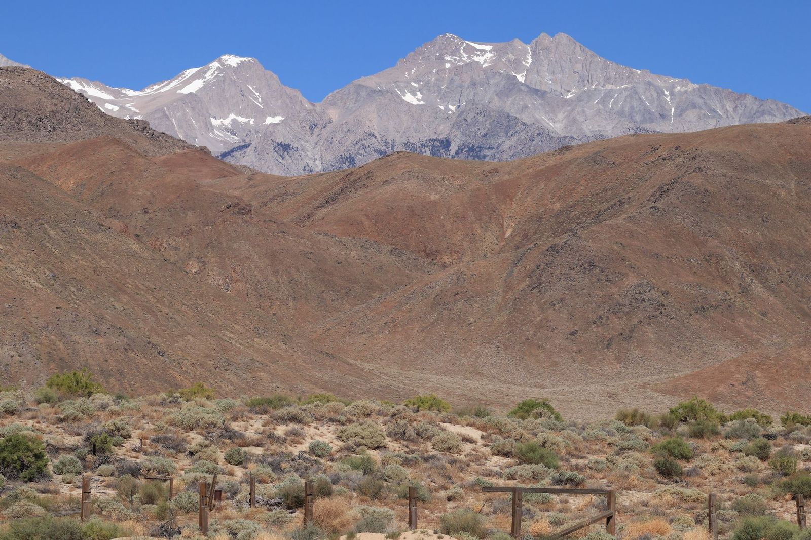 Sierra Nevada mountain peak in California