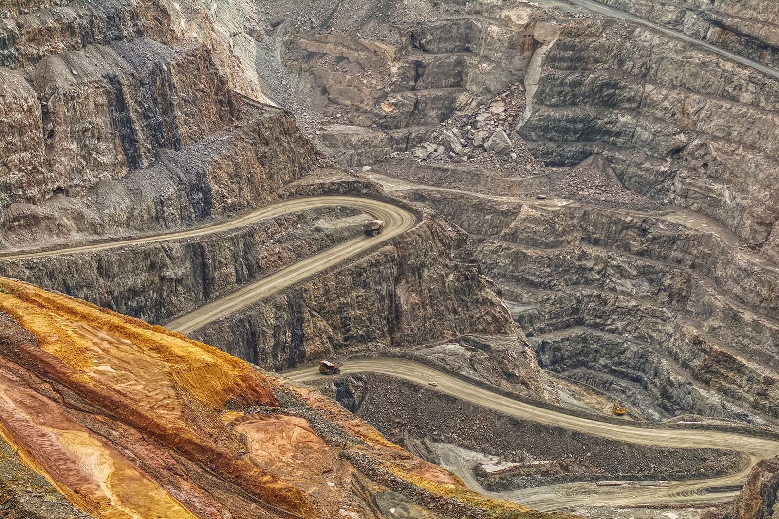 Open-pit gold mine near Elko, Nevada