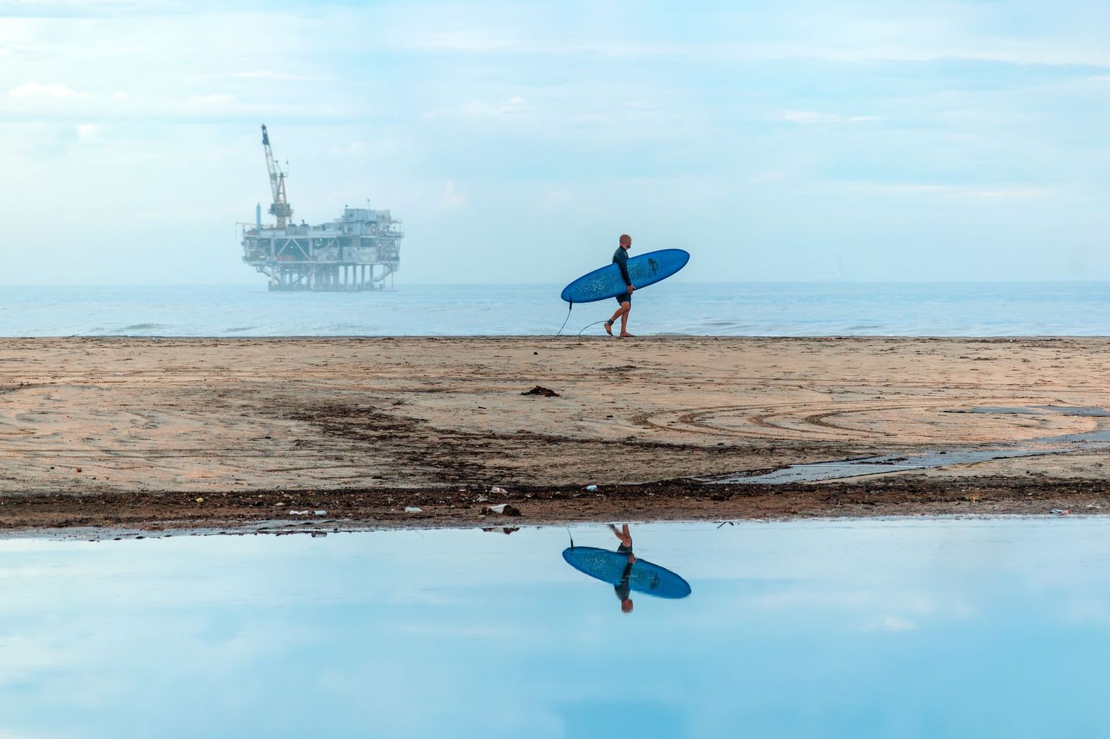 Offshore platform on the Texas Gulf coast